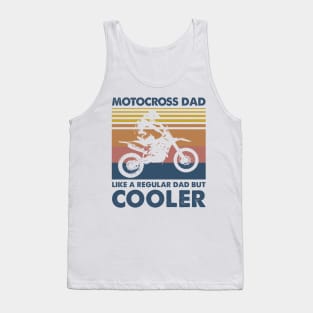 Motocross Dad Vintage Gift Father's Day Tank Top